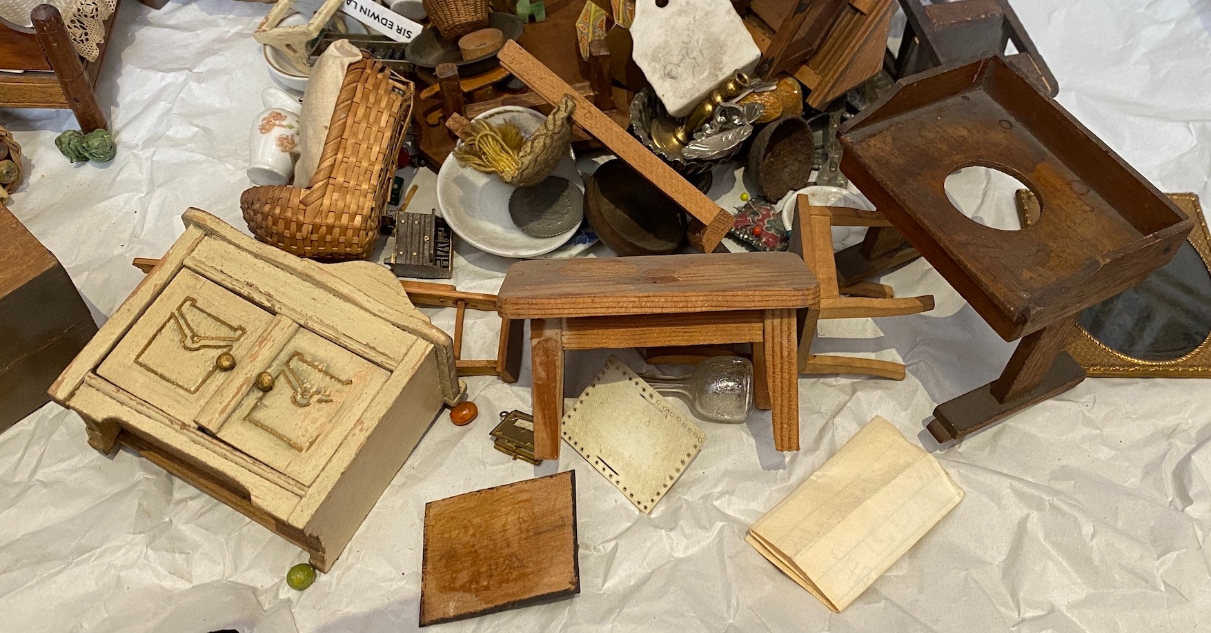 'Dunster House': A back-opening furnished dolls’ house, mid 19th century, 122cm high